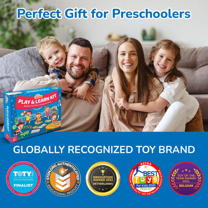 Smartivity 5-in-1 Montessori Based Learning Kit for 3,4,5 Years Old Boys & Girls I Brain Boosting Preschool Learning Activities I Puzzles, Sticker Art I Rakhi/Birthday Gift for Kids for 3-6(PACK OF 6)