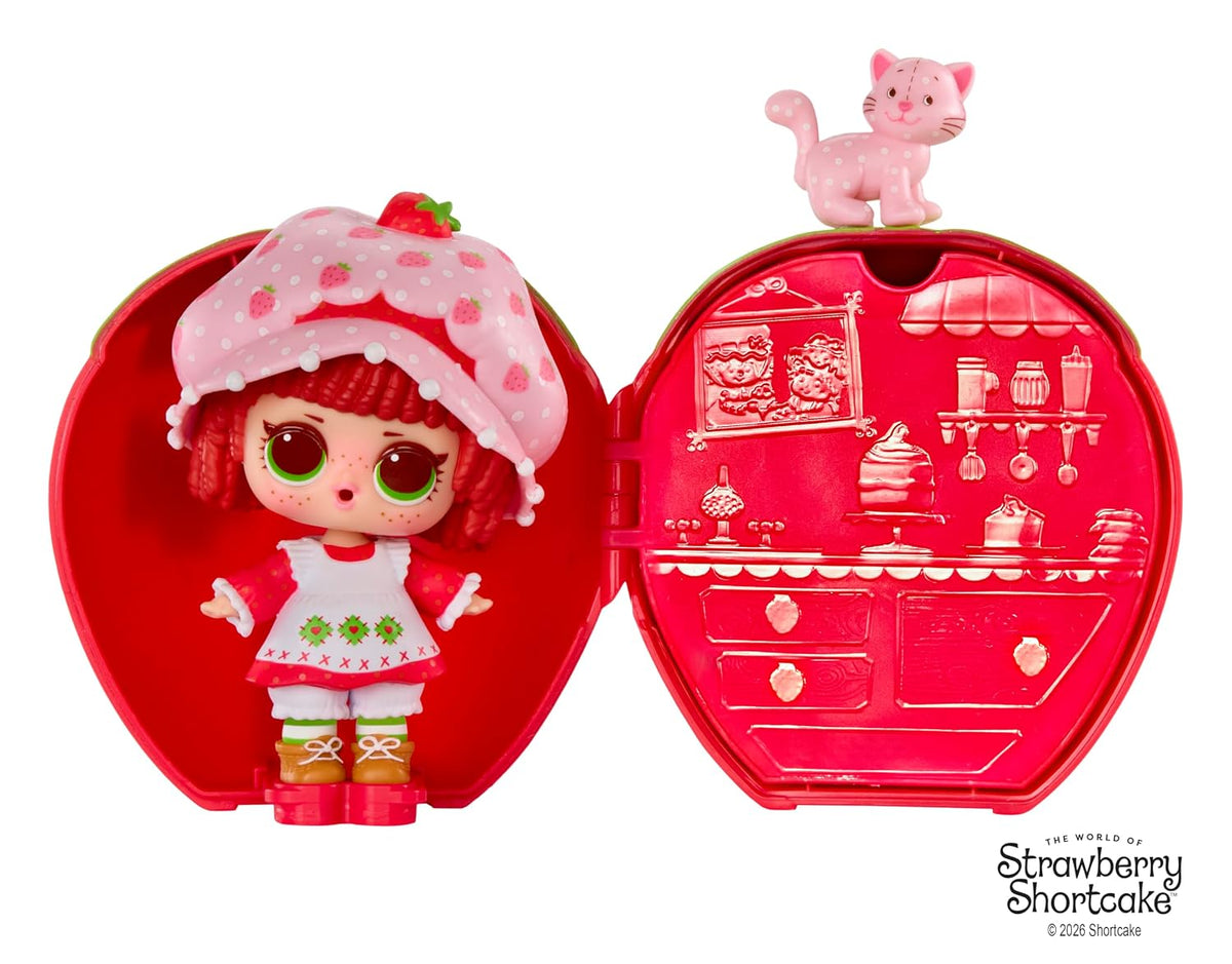 L.O.L. Surprise! Loves Strawberry Shortcake Tots – Scented Surprise Doll with Pet and Transforming Strawberry House