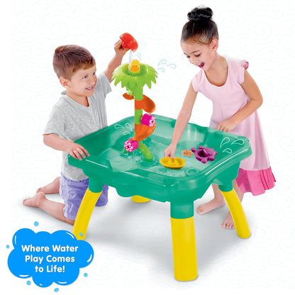 Kid Giggles Splash N Fun Water Play Table, 10 Accessories for Water Fun Play, Ideal for Pre-Schoolers, Multi-Colour.(PACK OF 2)