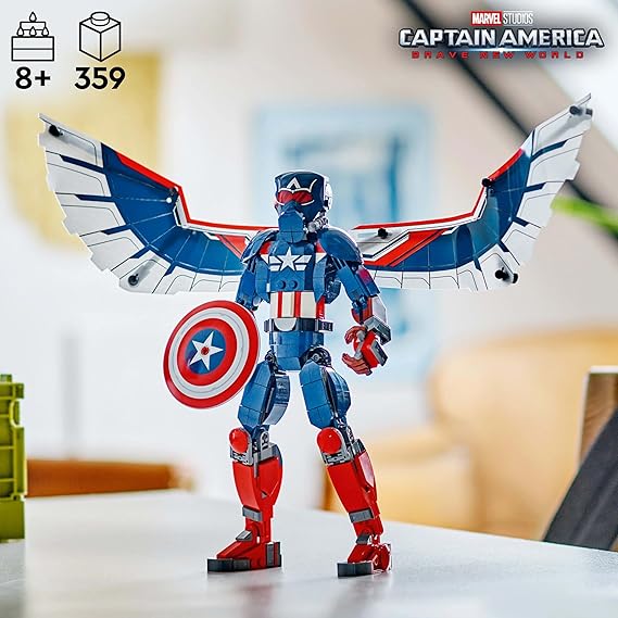 LEGO Marvel New Captain America Construction Figure 76296
