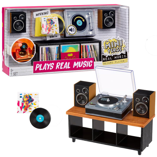 MGA’s Miniverse Real Music Mini Record Player with Beethoven Vinyl – Collectible Music Set