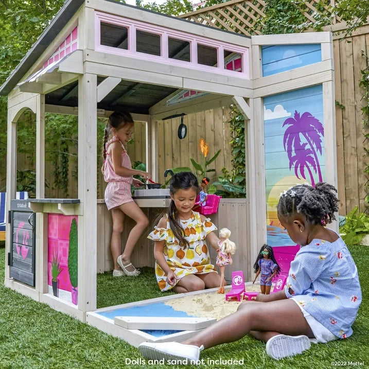 KidKraft Barbie™ Seaside Wooden Outdoor Playhouse