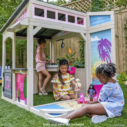 KidKraft Barbie™ Seaside Wooden Outdoor Playhouse