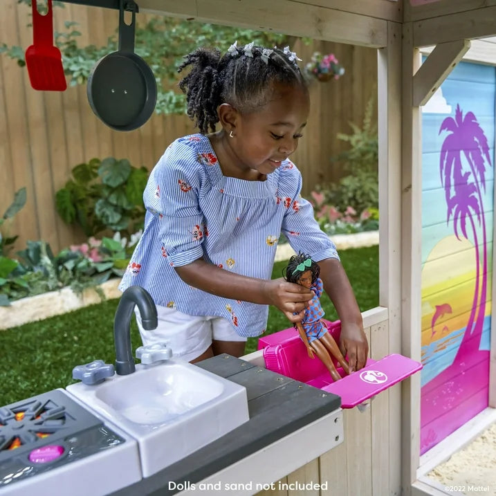 KidKraft Barbie™ Seaside Wooden Outdoor Playhouse