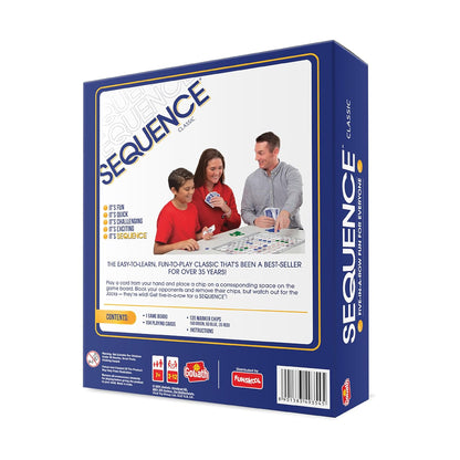 Funskool The Original Sequence, Strategy Game, Card Game, Board Game ( PACK OF 6 )