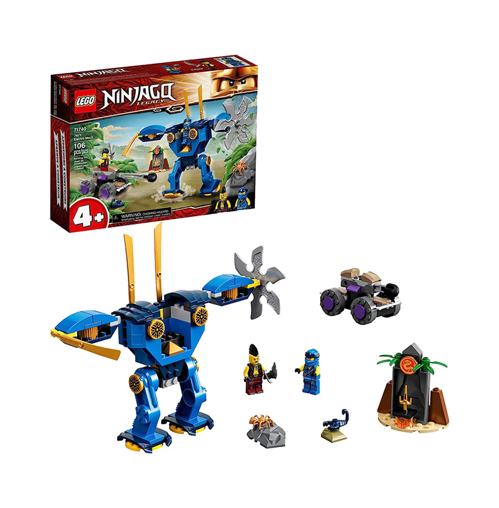 LEGO NINJAGO Legacy Jay’s Electro Mech 71740 Ninja Toy Building Kit Featuring Collectible Minifigures; Great Gift for Kids Aged 4 and Up Who Love Imaginative Toys, New 2021 (106 Pieces)