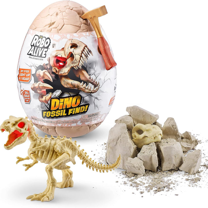 Robo Alive Dino Fossil Find - ZURU Excavate Dinosaur Fossils Digging Kit