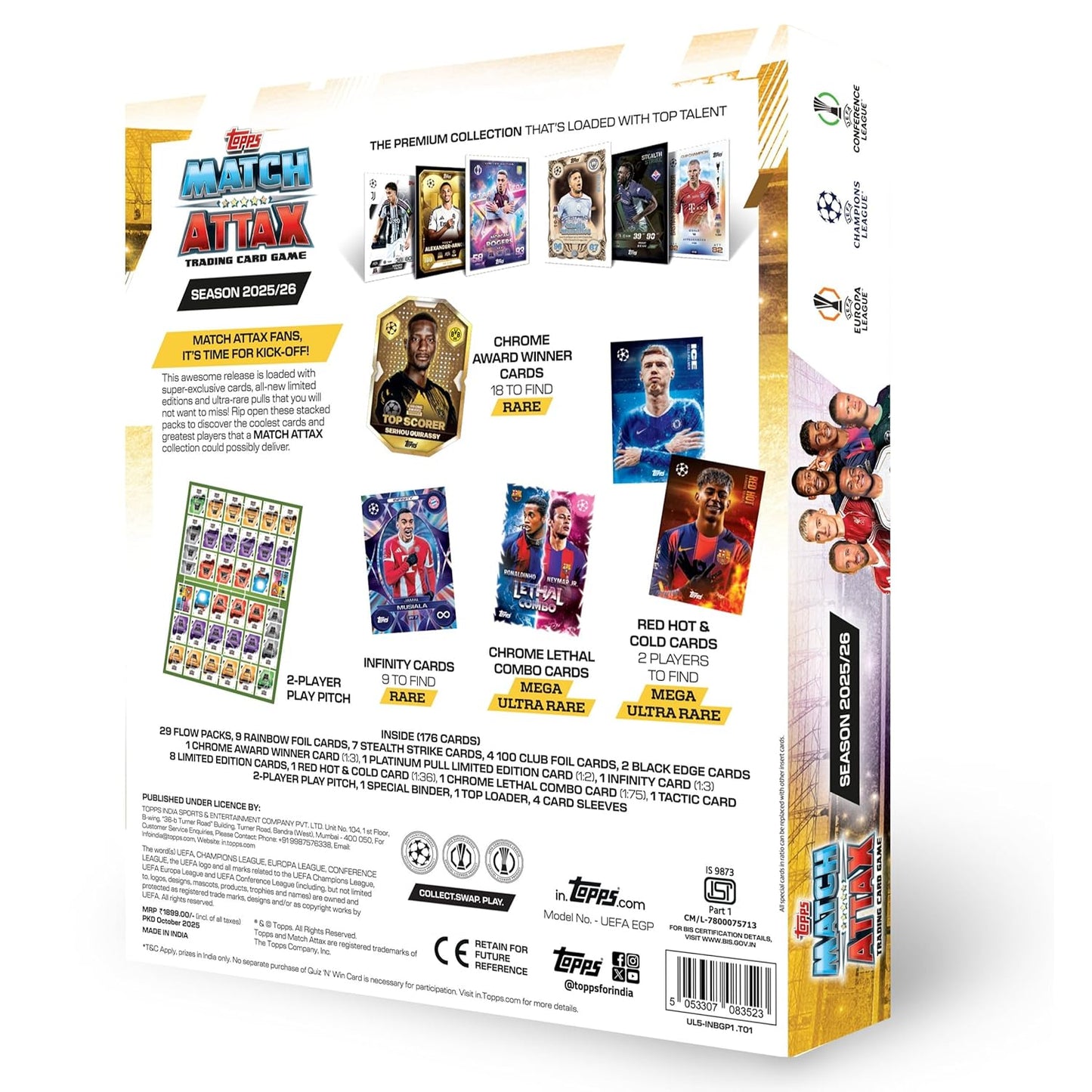 Topps UEFA Champions League Match Attax 2025-26 Trading and Collectible Card Game (Exclusive Game Pack)