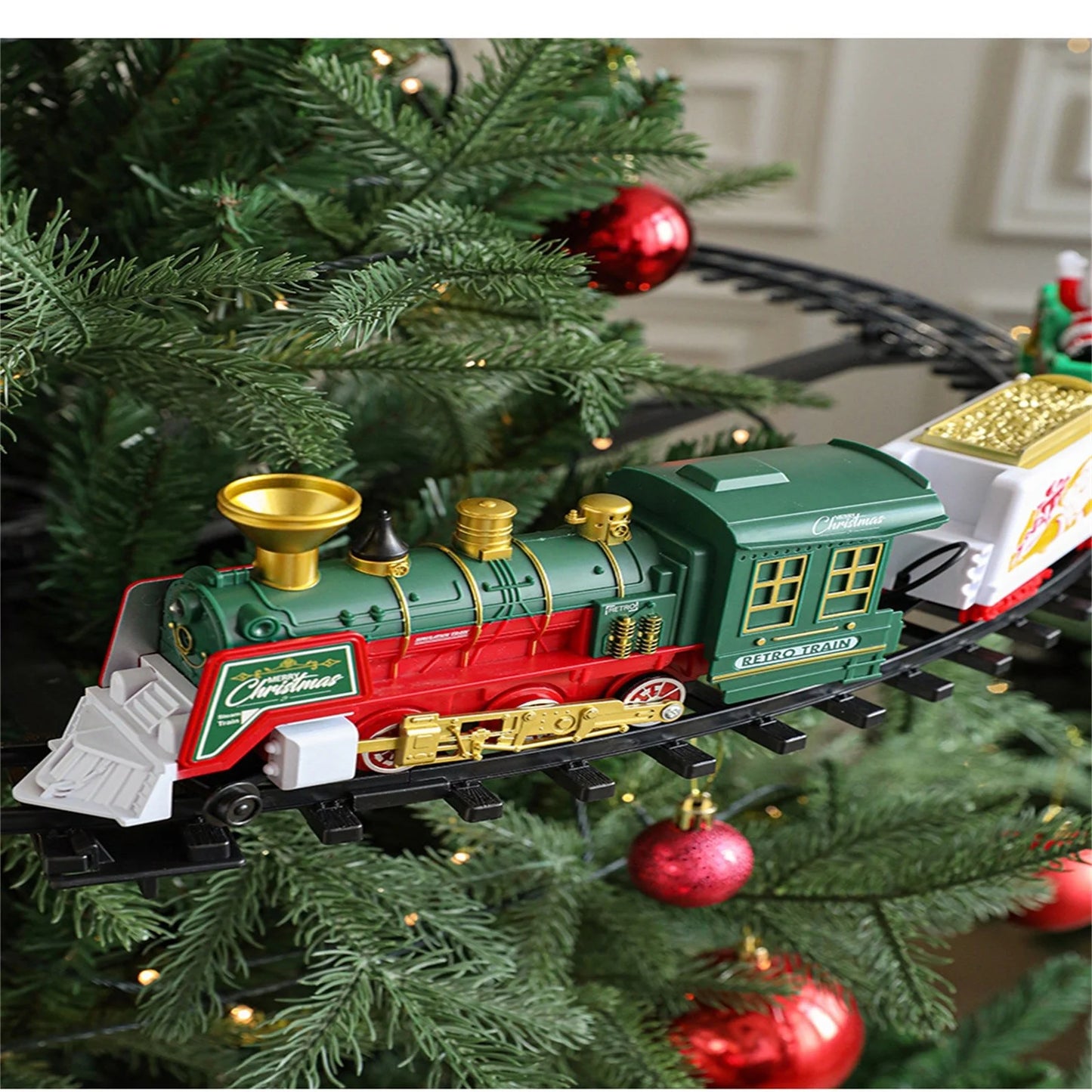 Christmas Hanging Train Set , Train with Lights and Sounds to rotate around Christmas Tree