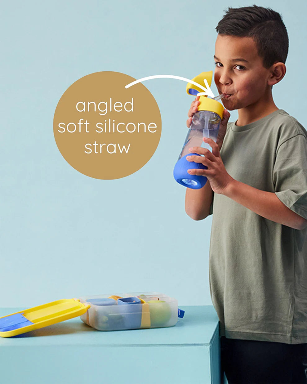 B.box Tritan Straw Sipper Bottle for kids , 600 ML