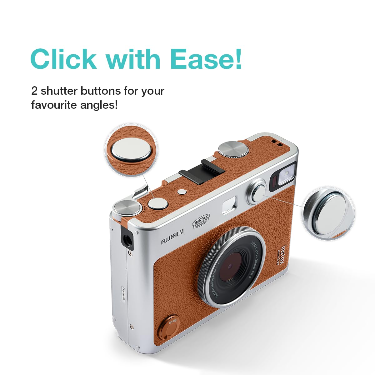 Fujifilm Instax Mini Evo Hybrid Camera Premium Edition with 20 Shots