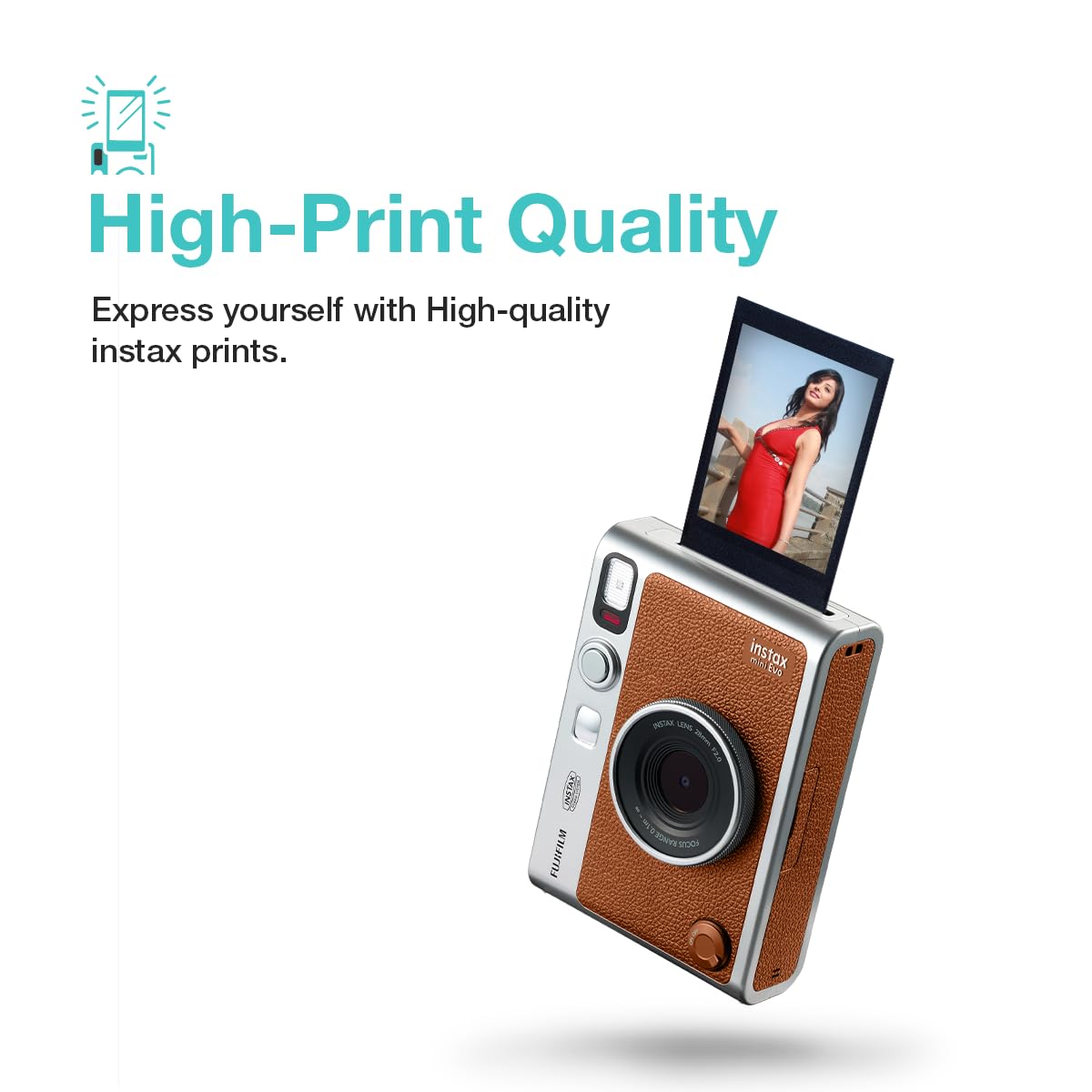 Fujifilm Instax Mini Evo Hybrid Camera Premium Edition with 20 Shots
