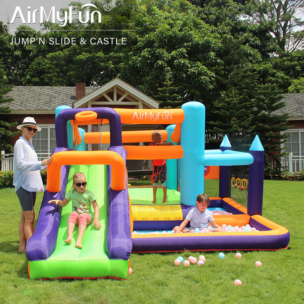 All-in-One Kids Bouncy Castle with Slide, Ball Pool & Games – Inflatable Jump House for Indoor & Outdoor Fun