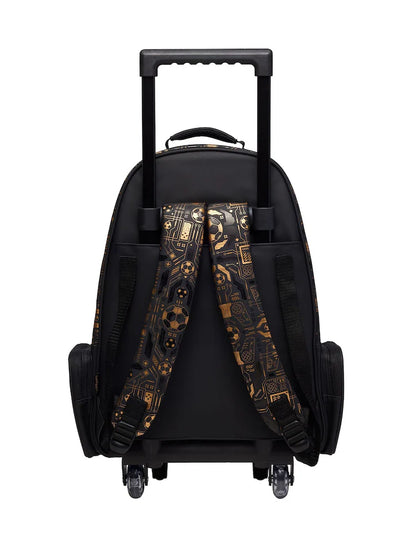 Smiggle Kids Trolley School Bag with Wheels - FOOTBALL