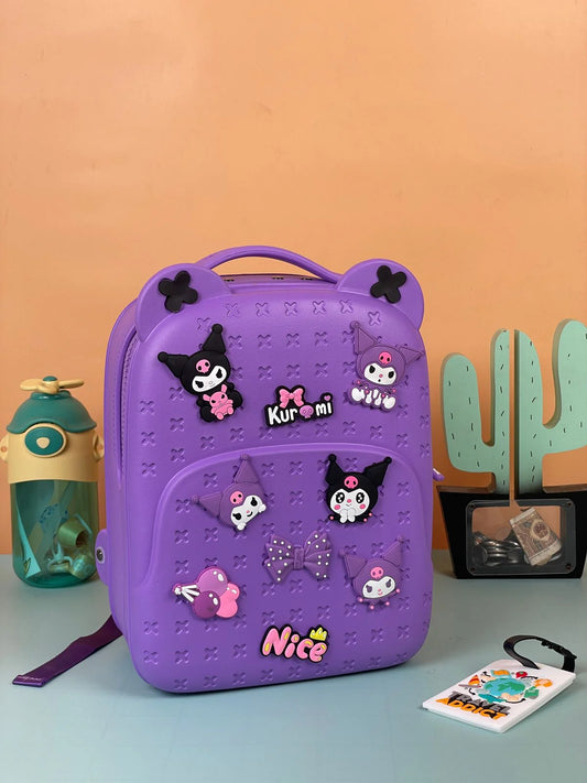 Crocs Style Silicone Backpack with charms for kids KUROMI