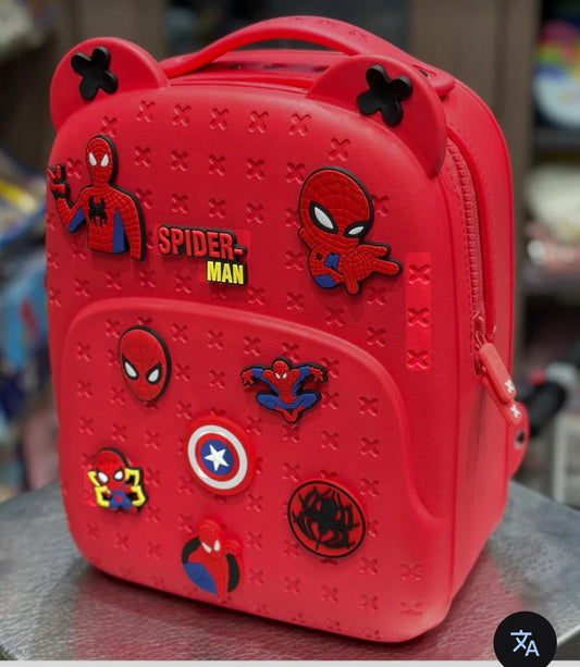 Crocs Style Silicone Backpack with charms for kids SPIDER MAN