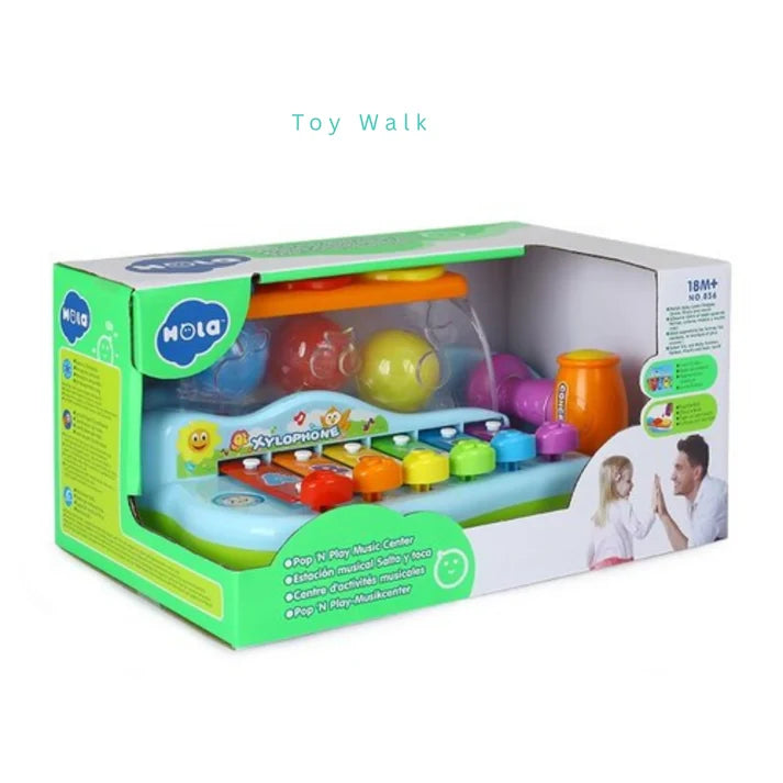 Hola 856 Pop 'n Play Music Center Activity Toy (12M+)