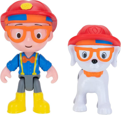 Blippi Fire Truck - Fun Vehicles with Freewheeling Features Including 3 Firefighter and Fire Dog, Sounds and Phrases - Educational Vehicles for Toddlers and Young Kids