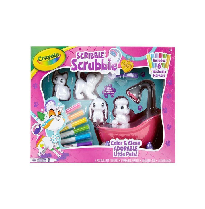 Crayola Scribble Scrubbie Pets Scrub Tub Playset