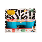 Hape Baby Einstein Upbeat Tunes Magic Touch Wooden Drum Musical Toy with Lights, Animal Sounds & Melodies for Babies
