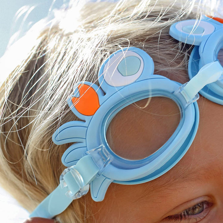 SunnyLIFE blue color Mini Swim Goggles for kids Sonny the Sea Creature