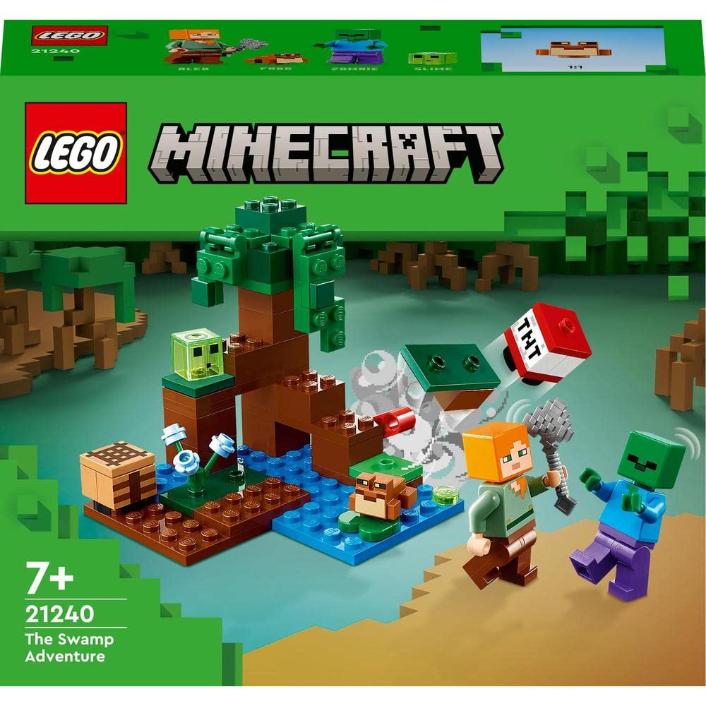 LEGO Minecraft The Swamp Adventure 21240 Building Toy Set (65 Pieces)