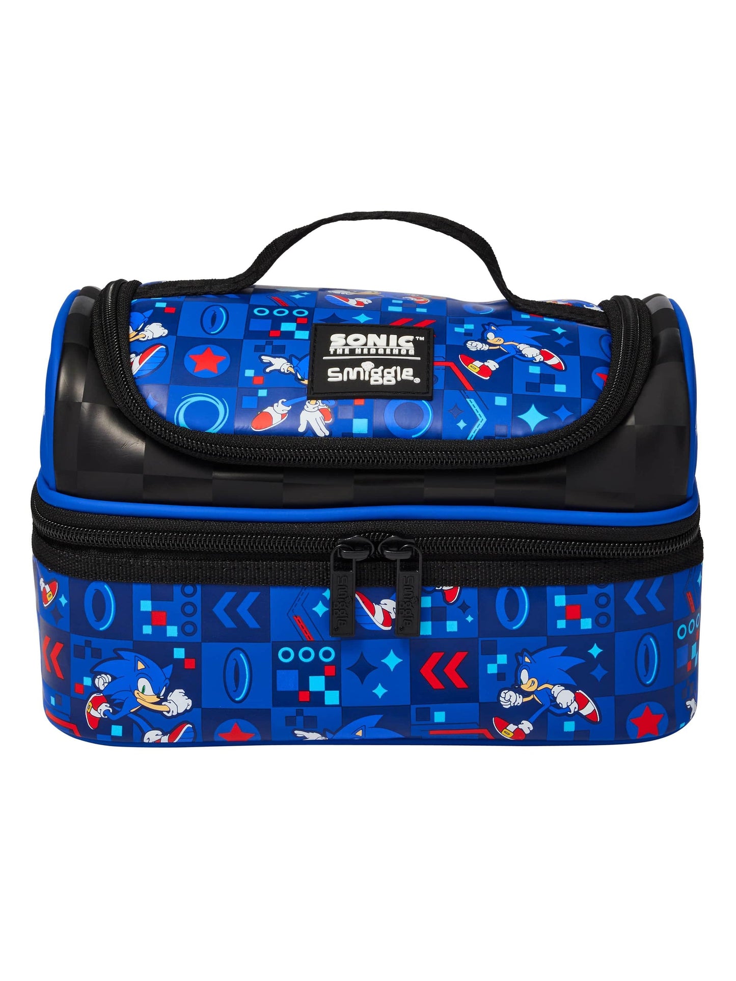 Smiggle Lunch Bag : Sonic The Hedgehog Double Decker 7 Inch For Kids