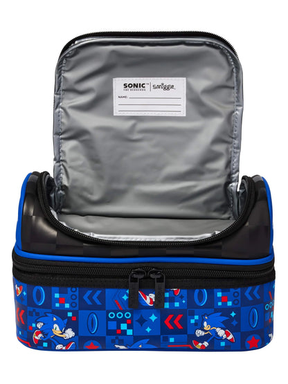 Smiggle Lunch Bag : Sonic The Hedgehog Double Decker 7 Inch For Kids