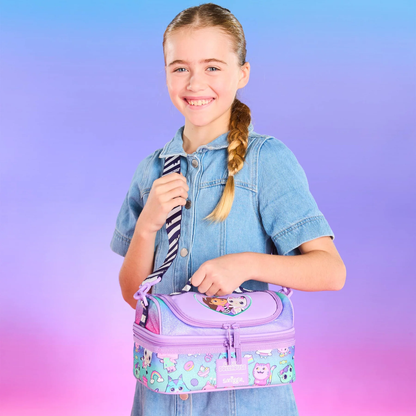 SMIGGLE GABBY'S DOLLHOUSE DOUBLE DECKER LUNCH BAG WITH STRAP
