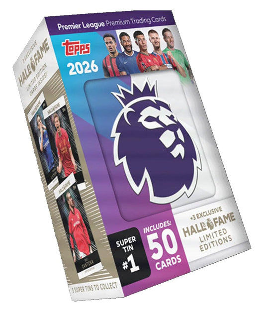Topps Imported Limited Edition Premier League 2026 - Debut Edition - Trading and Collectible Card Game (Super Tin 1)