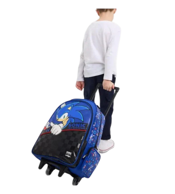 Smiggle Kids Trolley School Bag with Wheels - SONIC