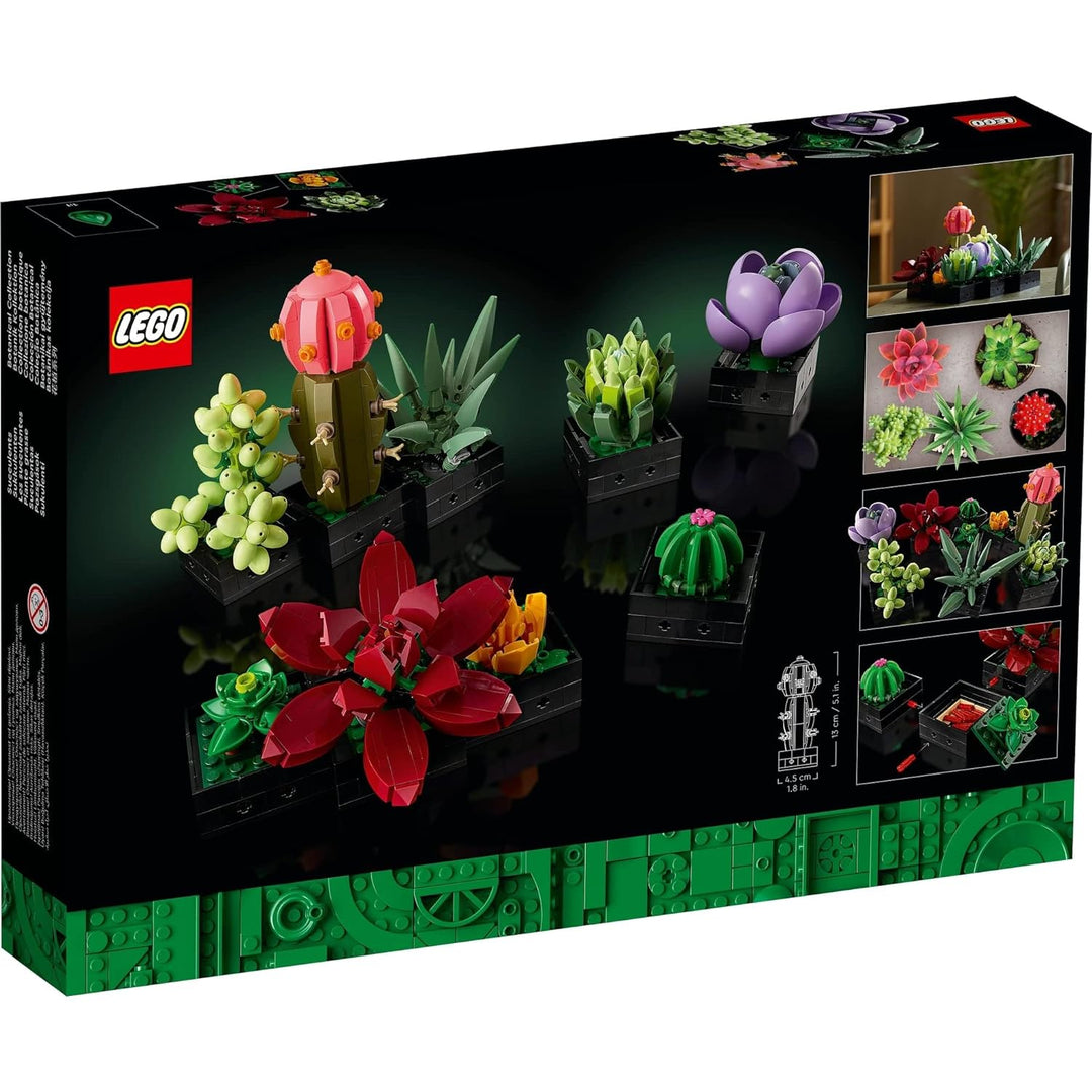 LEGO Succulents 10309 Plant Decor Building Kit (771 Pcs),Multicolor