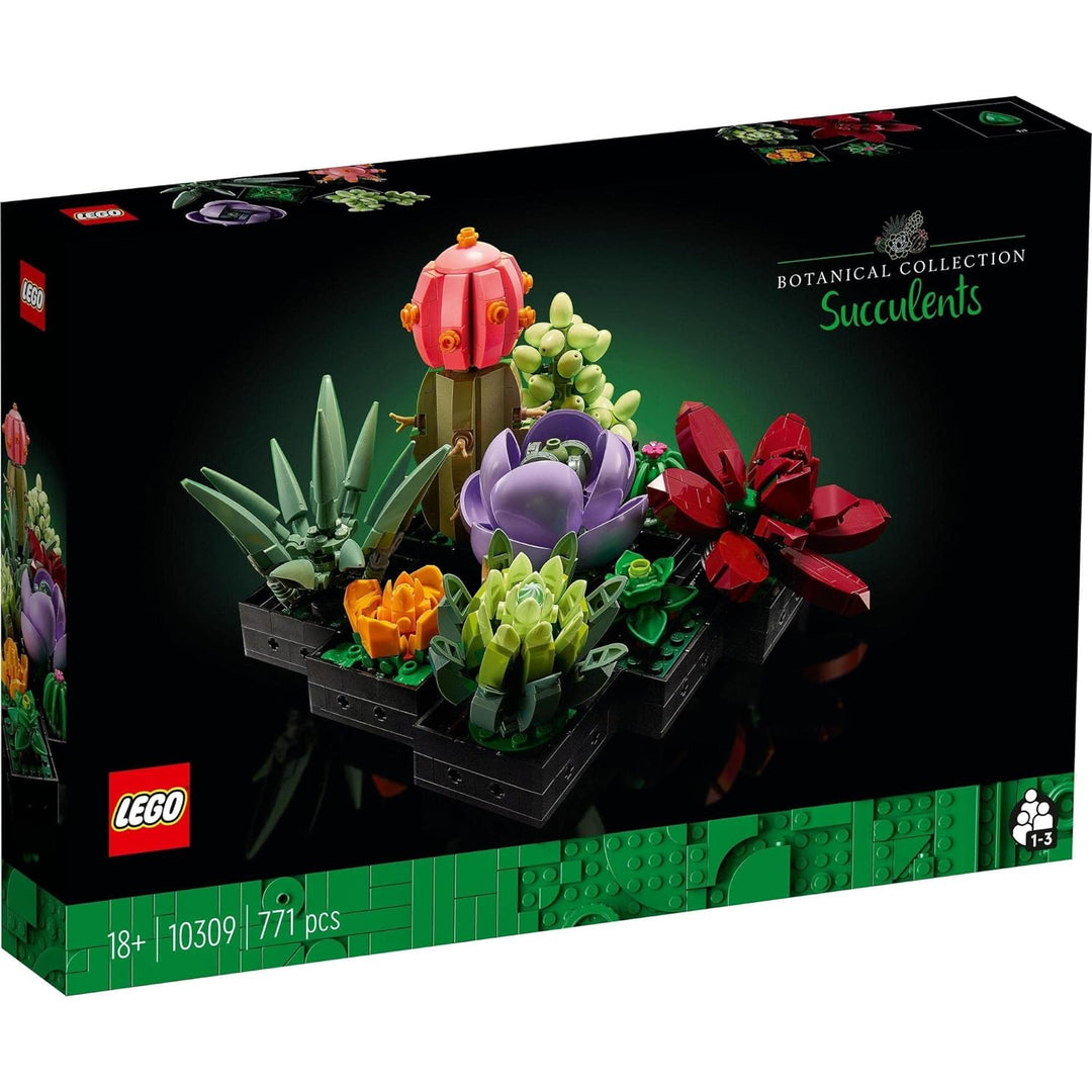 LEGO Succulents 10309 Plant Decor Building Kit (771 Pcs),Multicolor