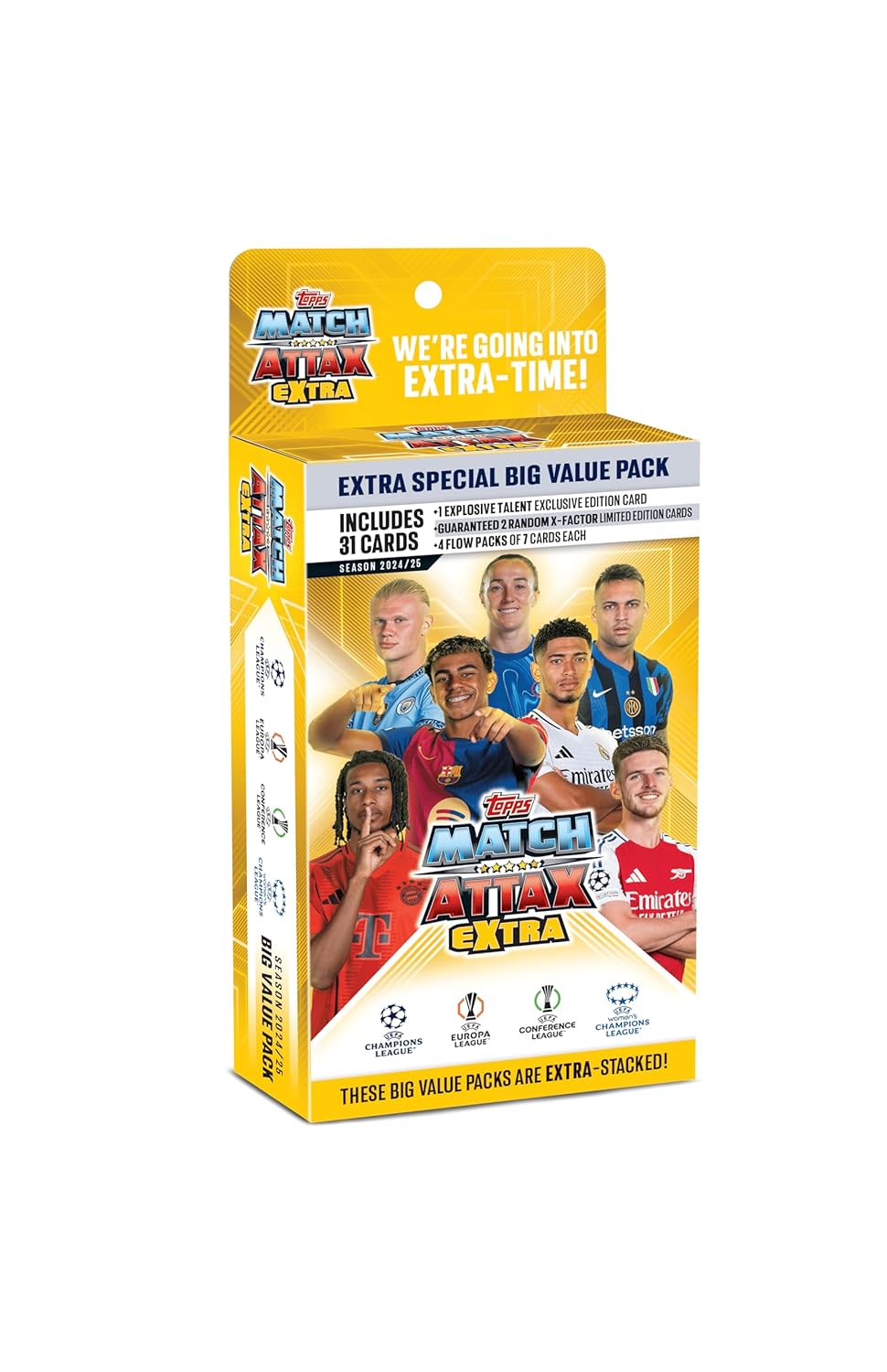 Topps UCL & WUCL Match Attax Extra 2025 Trading & Collectible Card Game ( PACK OF 2 )