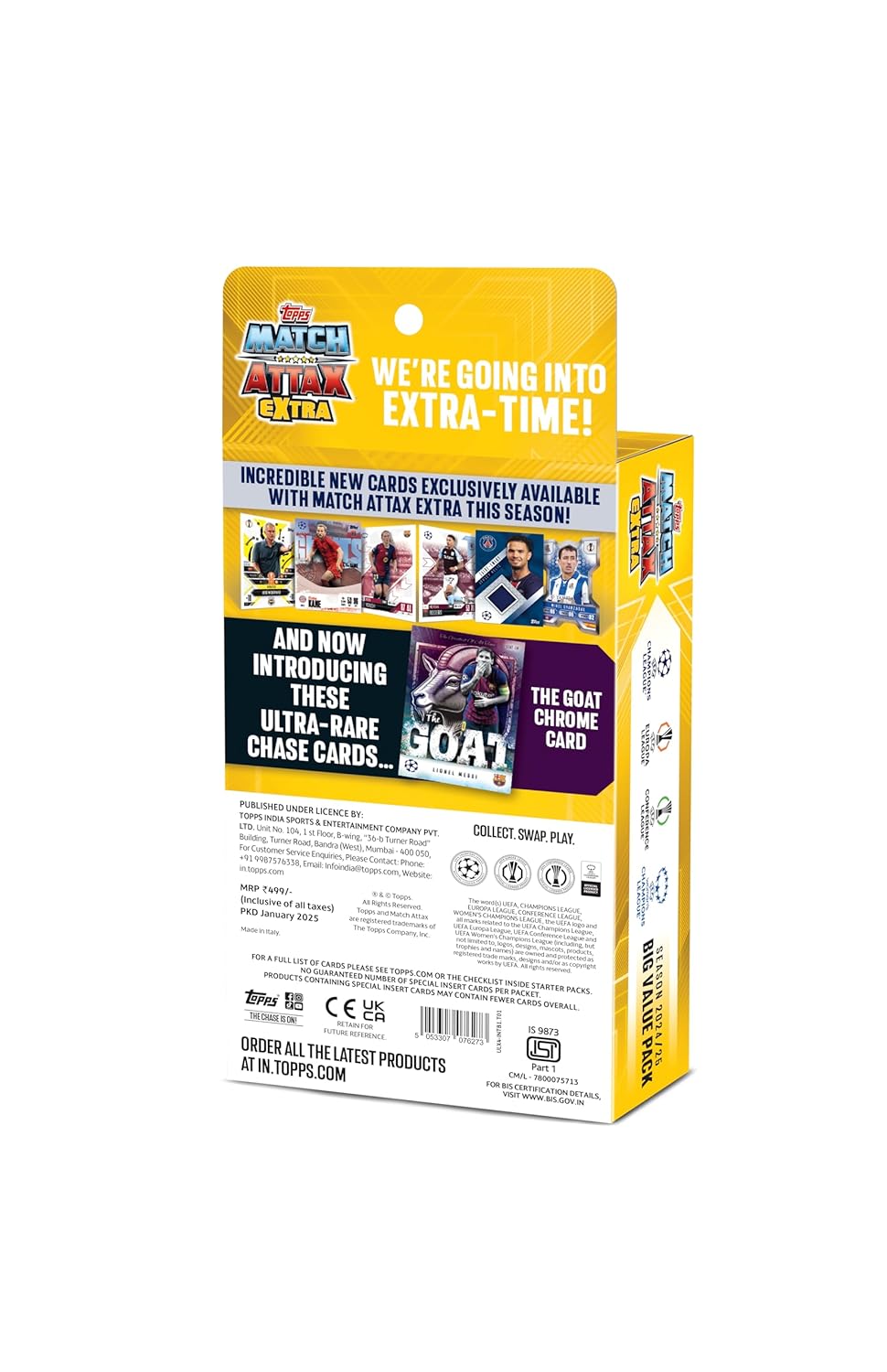 Topps UCL & WUCL Match Attax Extra 2025 Trading & Collectible Card Game ( PACK OF 2 )