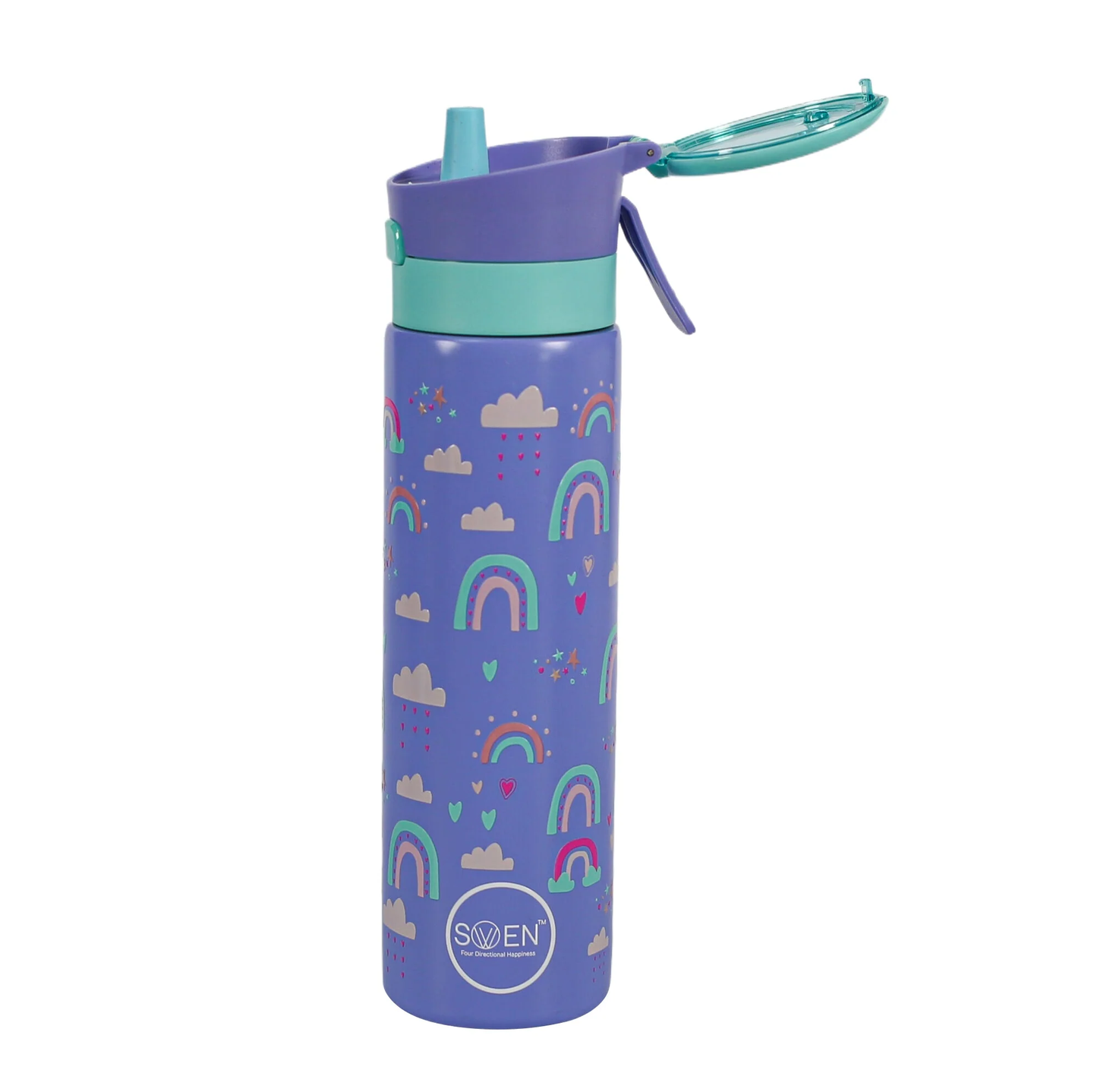 Insulated Stainless Steel Mist / Spray Bottle for kids , 600 ML , RAINBOW