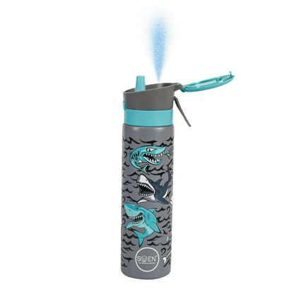 Insulated Stainless Steel Mist / Spray Bottle for kids , 600 ML , SHARK