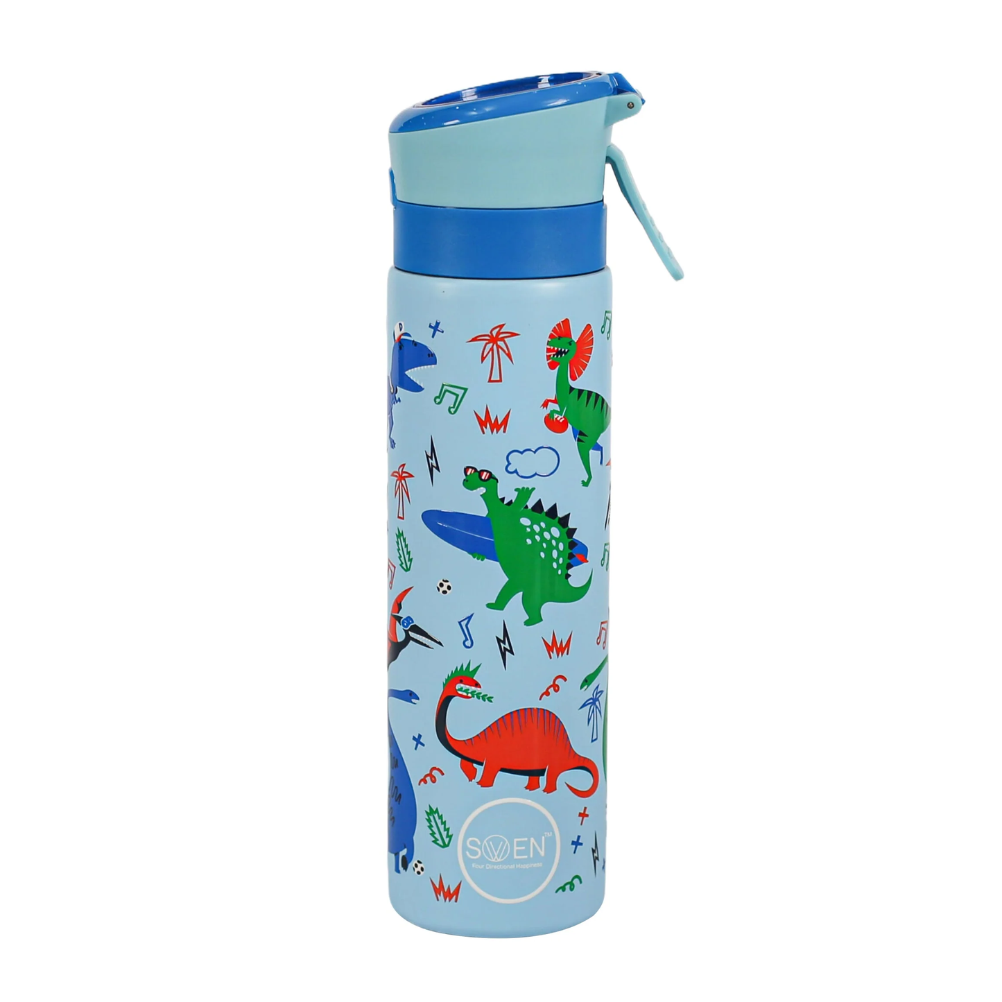Insulated Stainless Steel Mist / Spray Bottle for kids , 600 ML , BLUE DINO