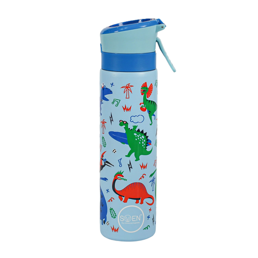 Insulated Stainless Steel Mist / Spray Bottle for kids , 600 ML , BLUE DINO