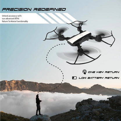 Electrobotic Quad V18 Dual Camera | Position Locking Drone- White