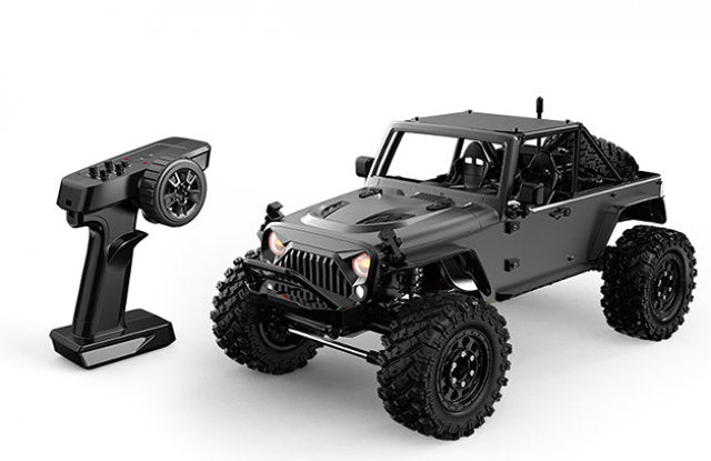 HyperGo H12Y 1:12 4WD Brushless RC Rock Crawler – Aluminum Alloy Jeep-Style Off-Road Remote Control Car with LED Lights