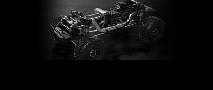 HyperGo H12Y 1:12 4WD Brushless RC Rock Crawler – Aluminum Alloy Jeep-Style Off-Road Remote Control Car with LED Lights