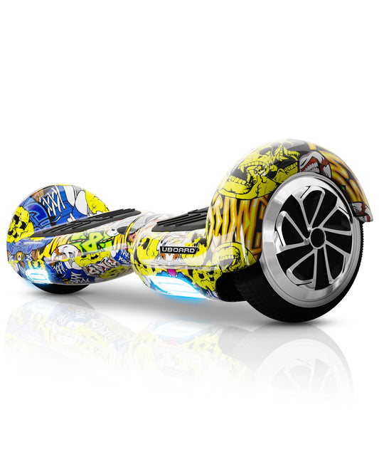 Uboard Classic 6.5 hoverboard with dual motors, 12 km/h speed & Bluetooth speaker. Self-balancing, safe & fun ride for kids and adults