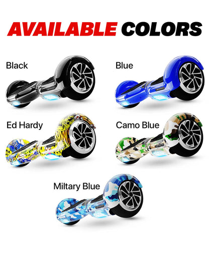 Uboard Classic 6.5 hoverboard with dual motors, 12 km/h speed & Bluetooth speaker. Self-balancing, safe & fun ride for kids and adults