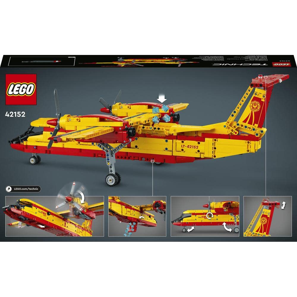 LEGO Technic Firefighter Aircraft 42152 Building Toy Set (1,134 Pieces), Multi Color