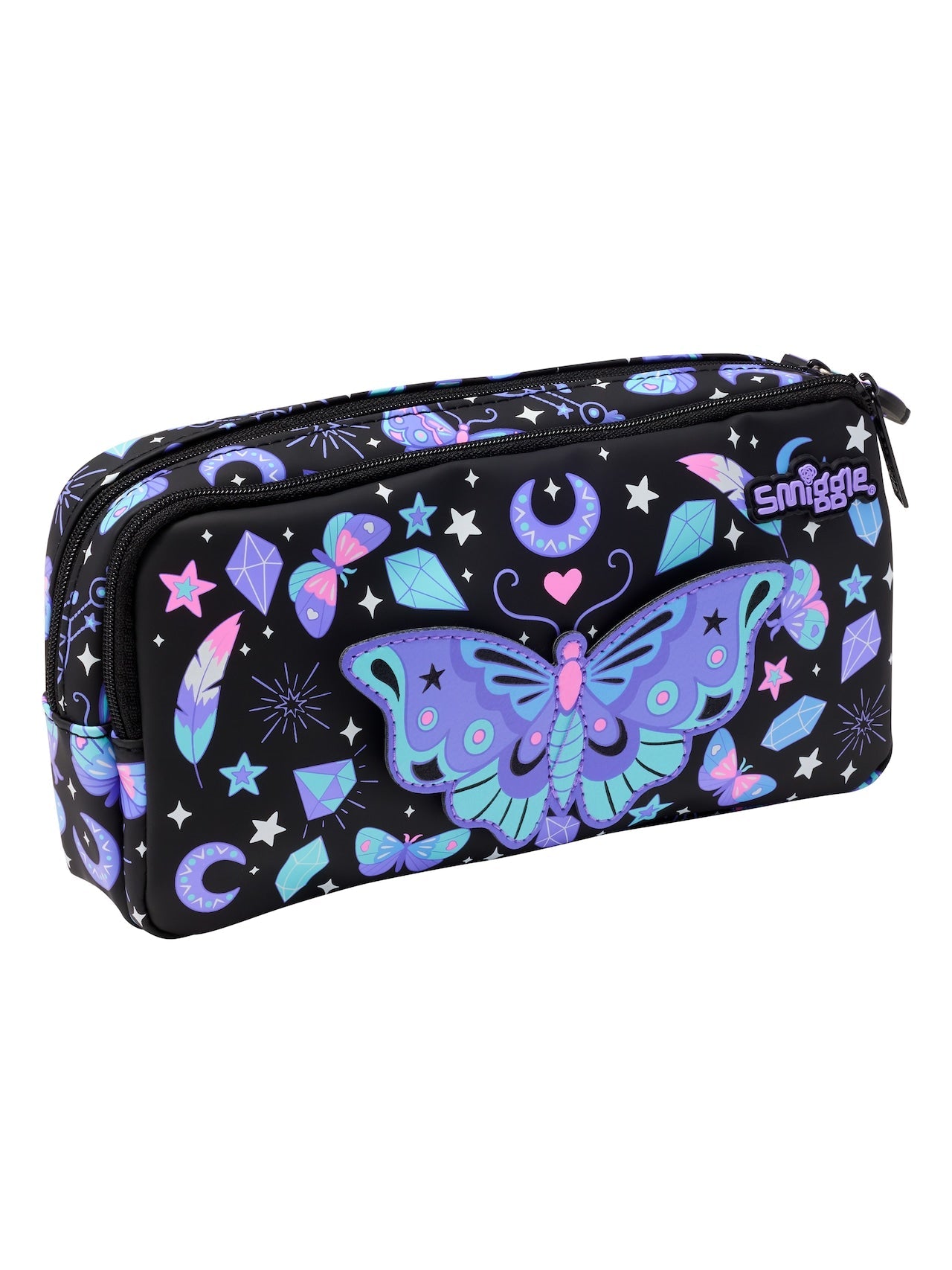 Smiggle Black Butterfly Pouch