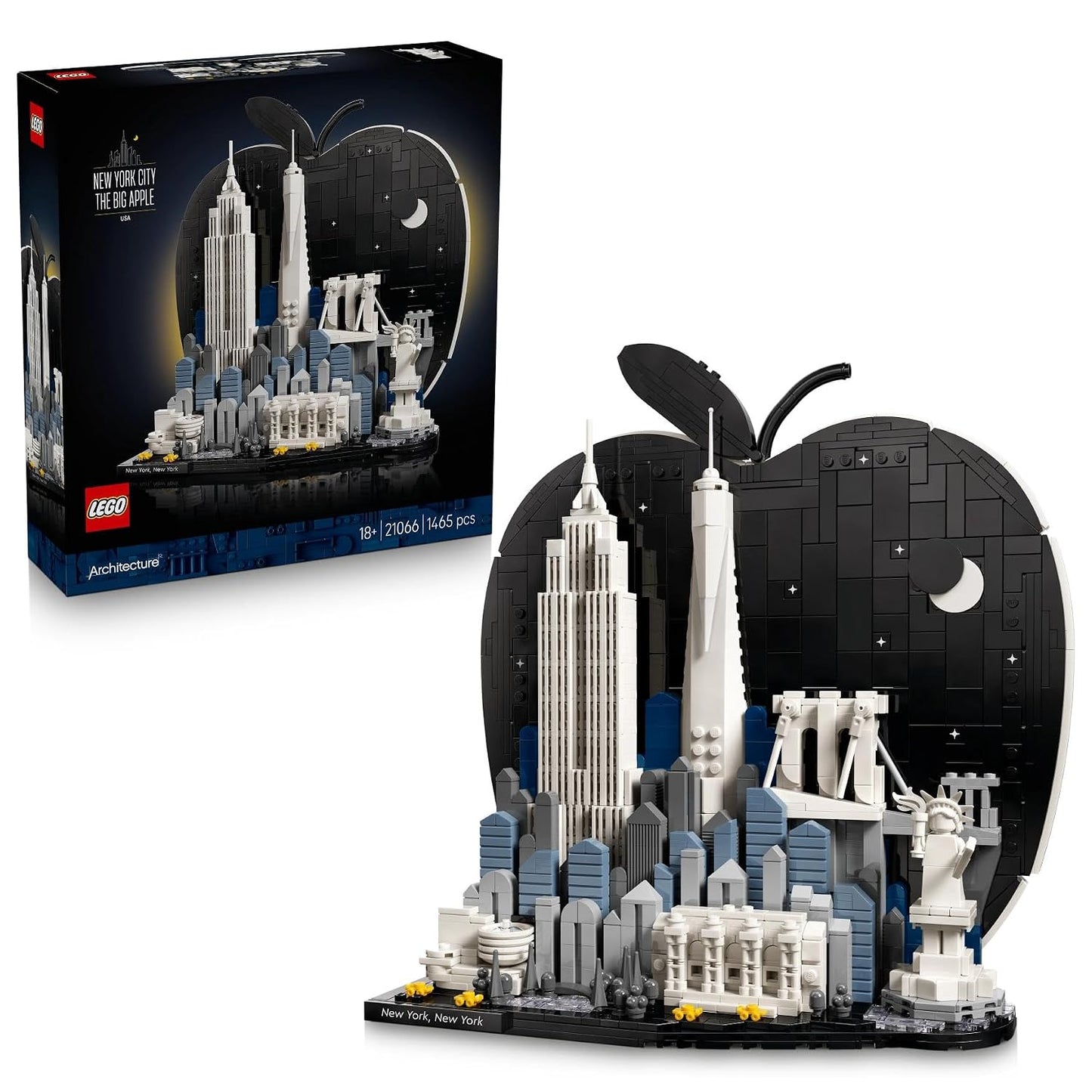 LEGO® Architecture New York City – The Big Apple - Model Kit - NYC Travel Decor for Ages 18+ - 21066