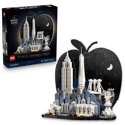 LEGO® Architecture New York City – The Big Apple - Model Kit - NYC Travel Decor for Ages 18+ - 21066