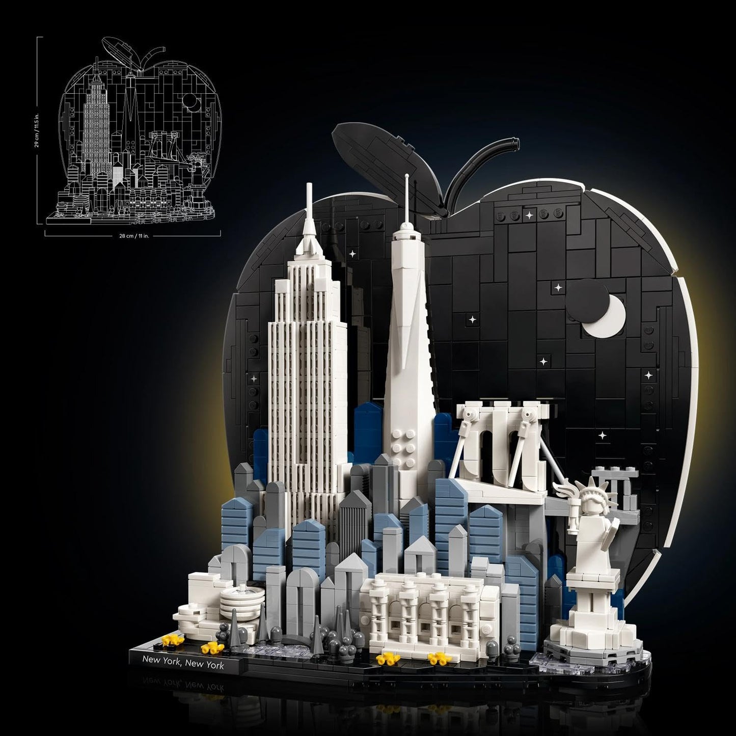 LEGO® Architecture New York City – The Big Apple - Model Kit - NYC Travel Decor for Ages 18+ - 21066