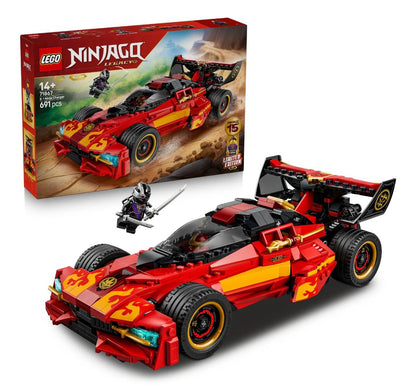 LEGO NINJAGO 71867 X-1 Ninja Charger 15th Anniversary with 3 Minifigures - TV Show Building Set for 14Y+